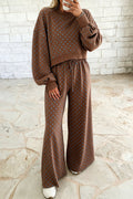 Polka dot flare pant set