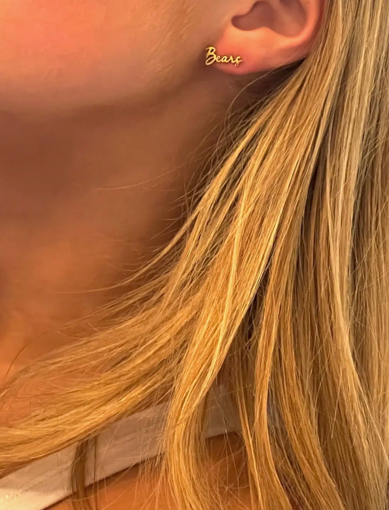 Go Bears stud earrings
