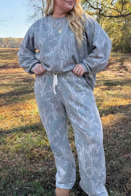 Camo print 2 piece set
