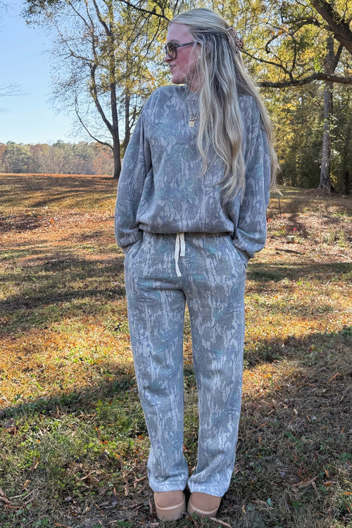 Camo print 2 piece set