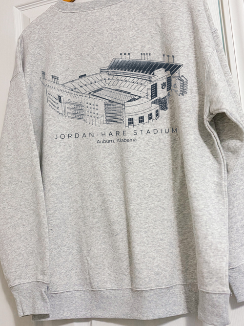 College Football Stadium Oversized Pullover